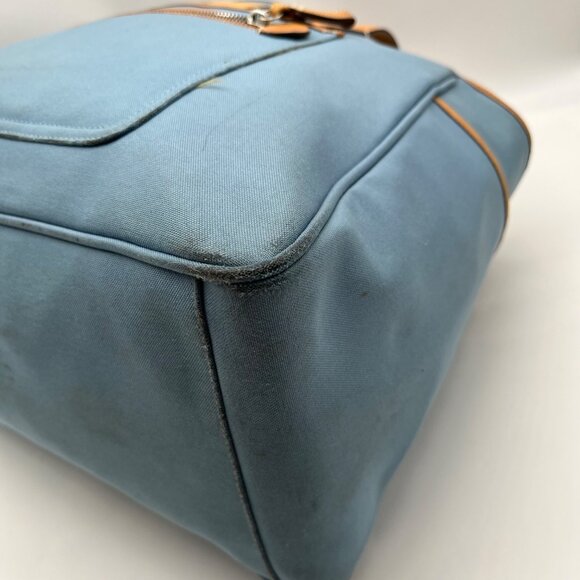 Coach Blue And Tan Fabric Diaper Bag 5975 - Picture 7 of 12